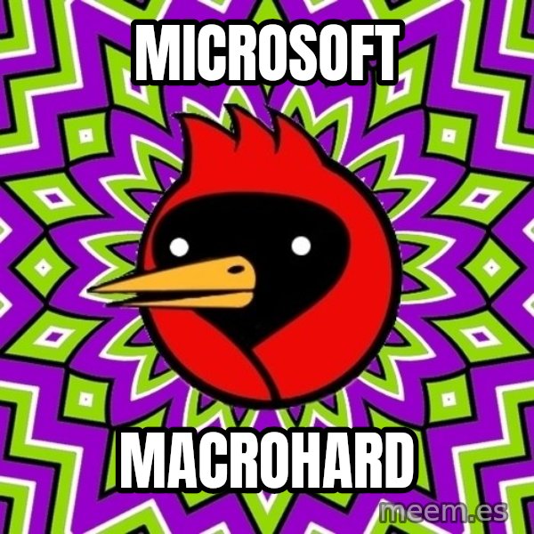 Omsk Crow meme: microsoft / macrohard