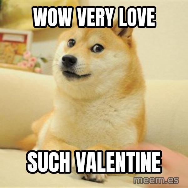 so doge meme: Wow very love / such valentine