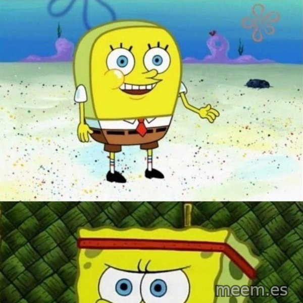 Increasingly Buff SpongeBob meme template